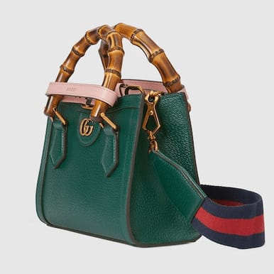 Gucci Bamboo Top Handle Mini Bag in Green (IMPORTED)