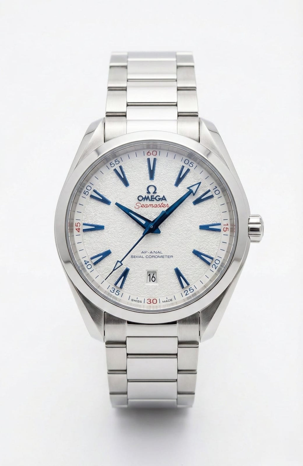 OMEGA Ethereal Silver Automatic Seamaster Aqua Terra Watch T-Shirt