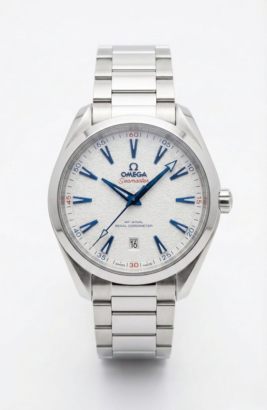 OMEGA Ethereal Silver Automatic Seamaster Aqua Terra Watch T-Shirt