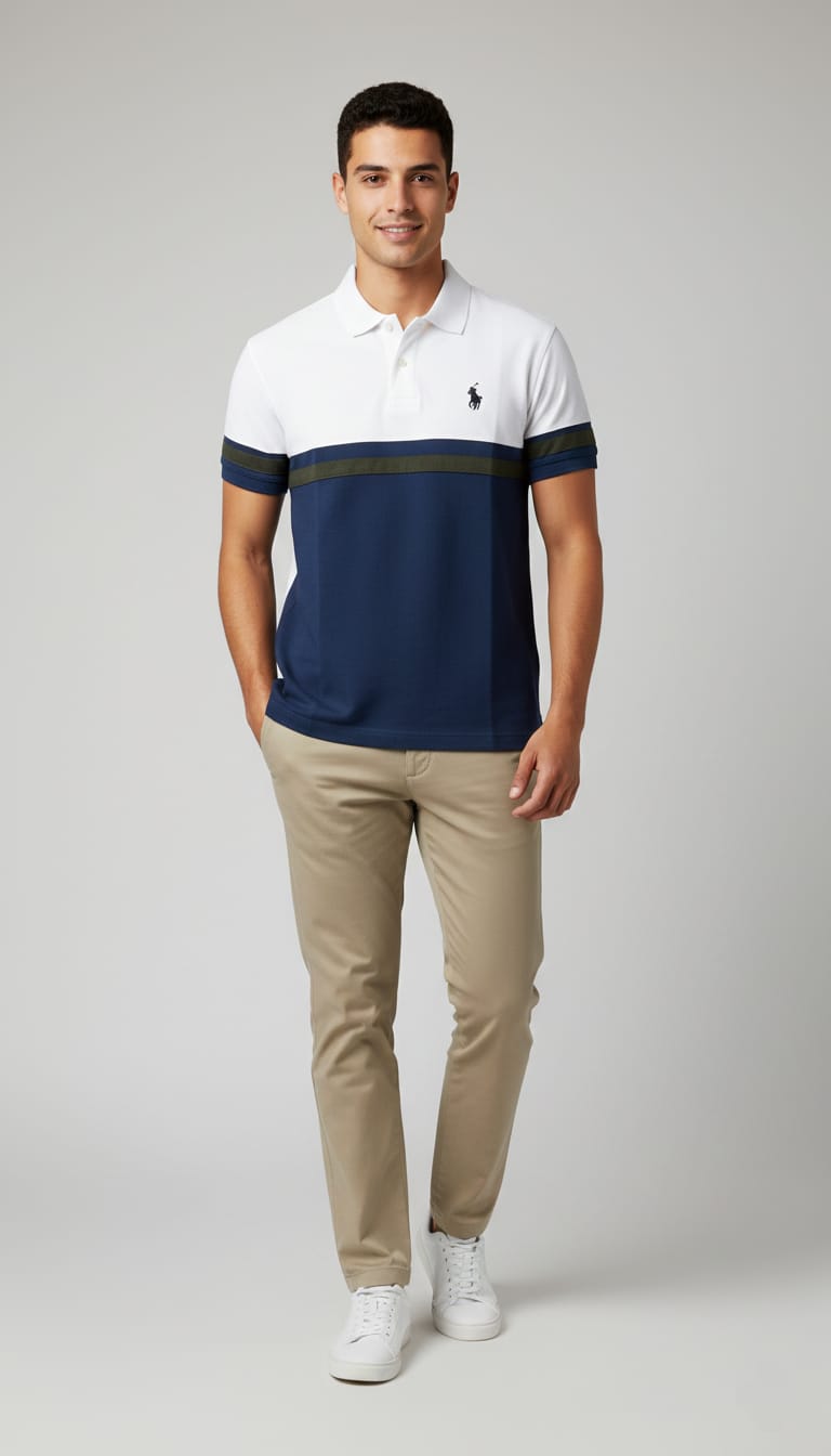 POLO RALPH LAUREN Azure Wave Tailored Fit Short Sleeve Piqué Polo