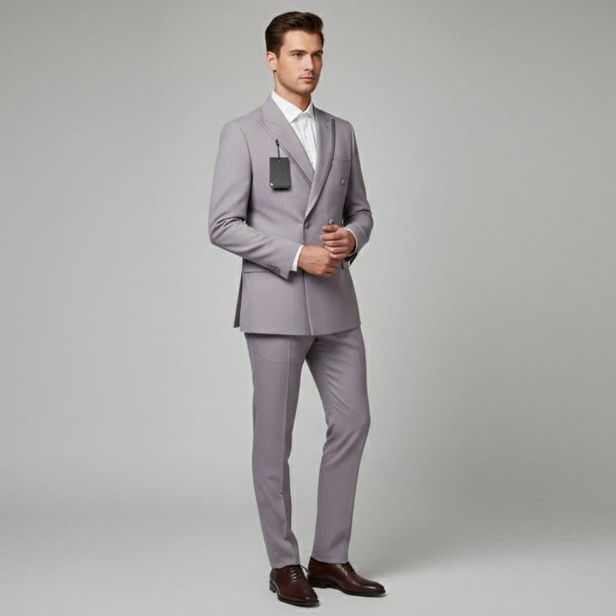 Armani Exchange-Breasted Suit in Lavender (Extremely Premium)