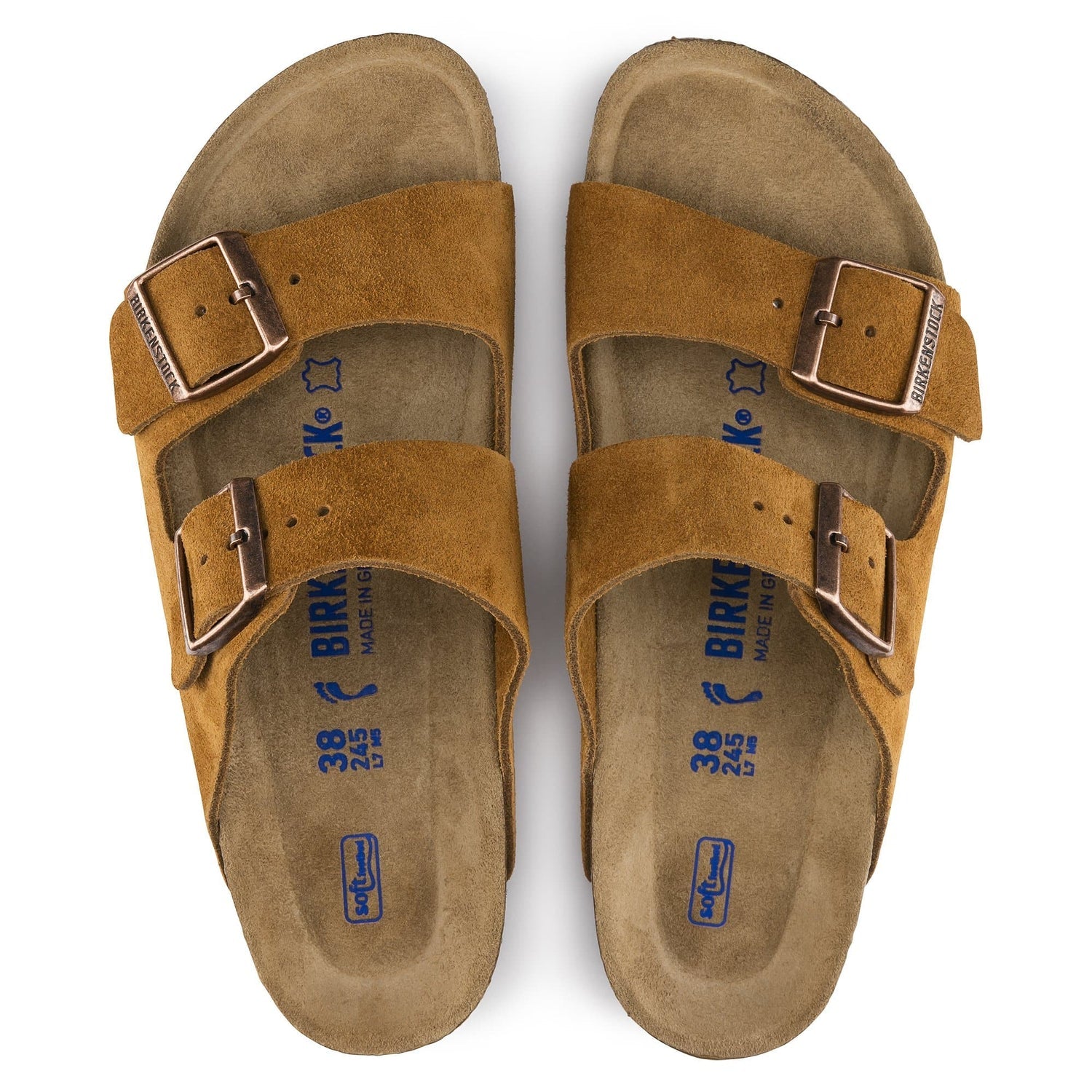 Birkenstock Suede Sandals in Earthy Chestnut Charm