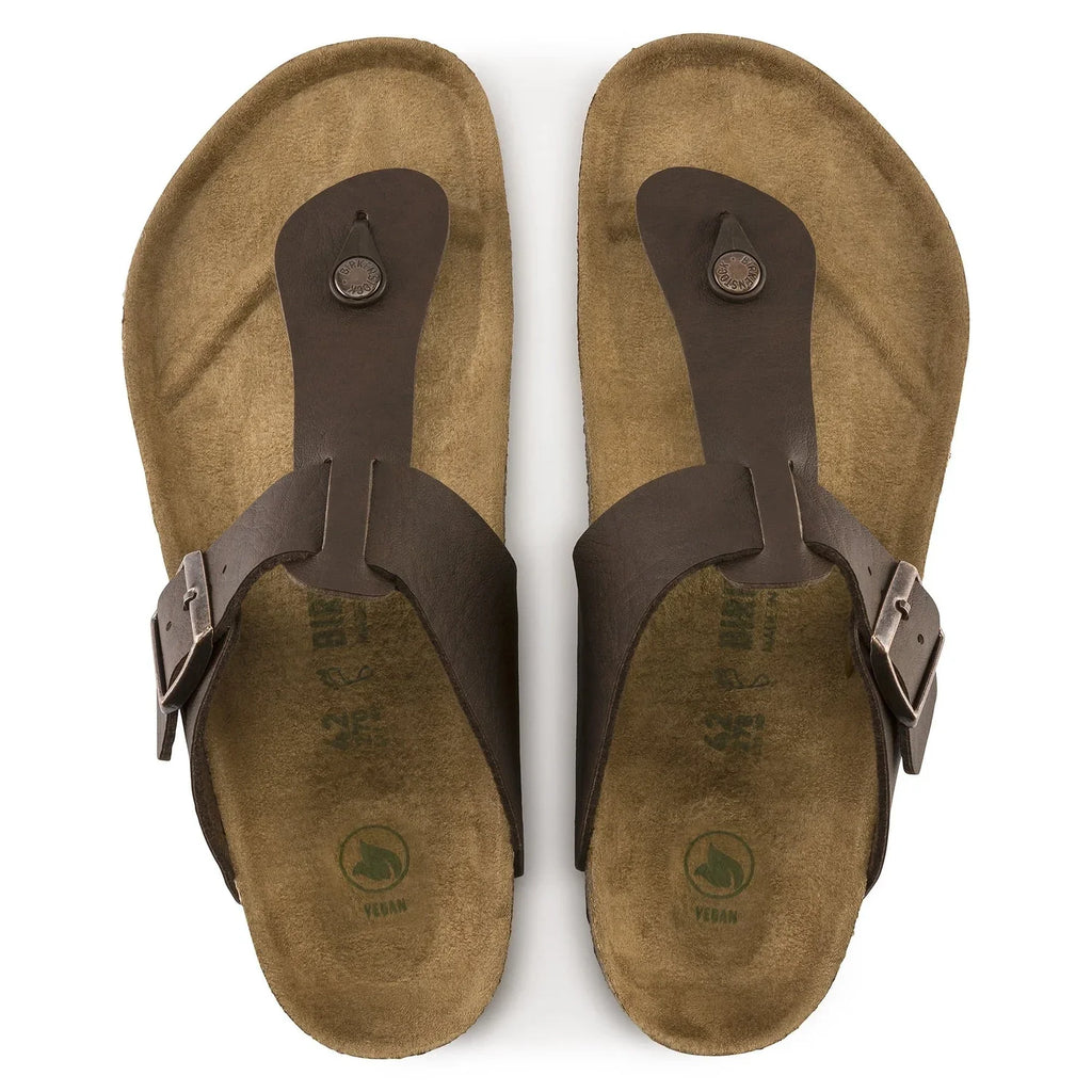 BIRKENSTOCK Rustic Chestnut Casual Fit Eco-Leather Thong Sandals