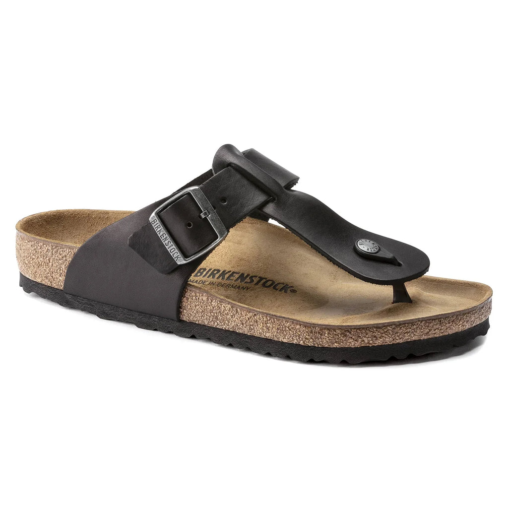 BIRKENSTOCK Midnight Ash Luxe Fit Premium Suede Leather Toe Post Sandals