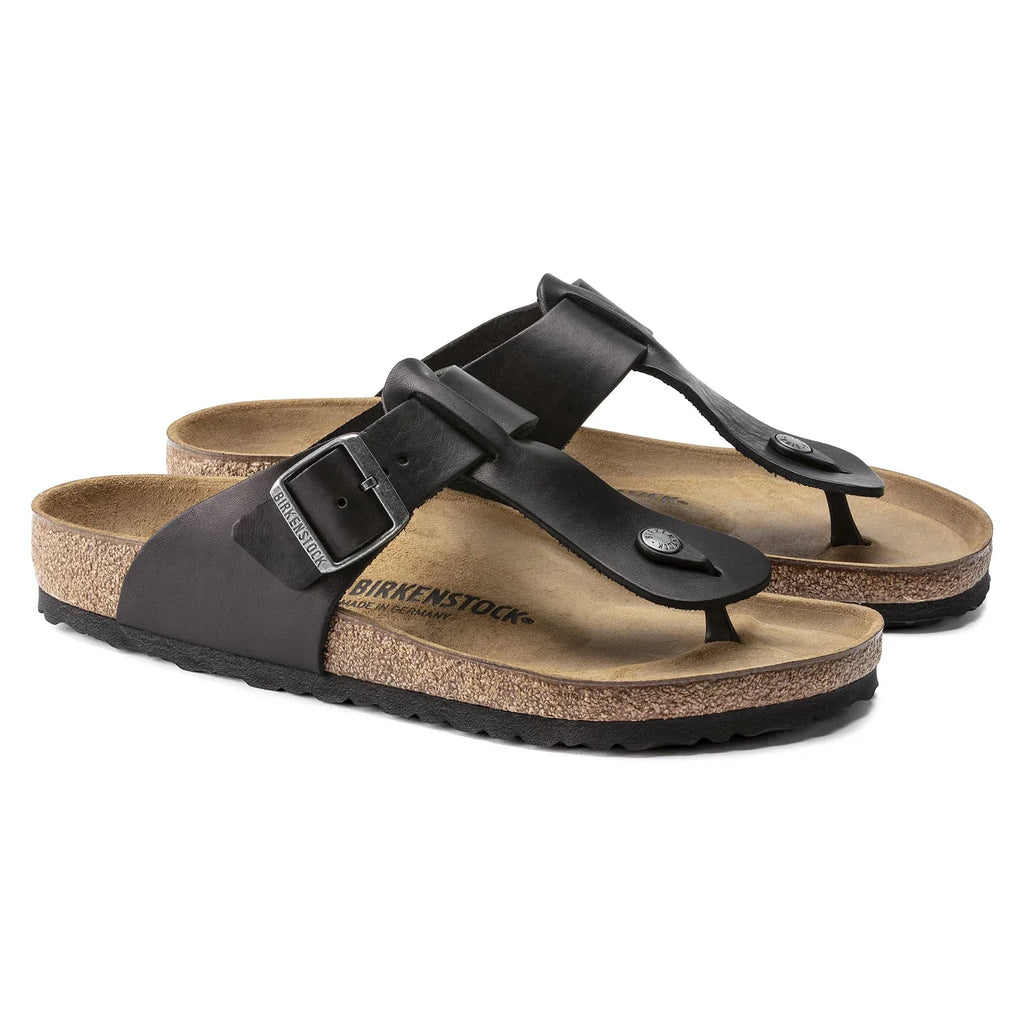 BIRKENSTOCK Midnight Ash Luxe Fit Premium Suede Leather Toe Post Sandals