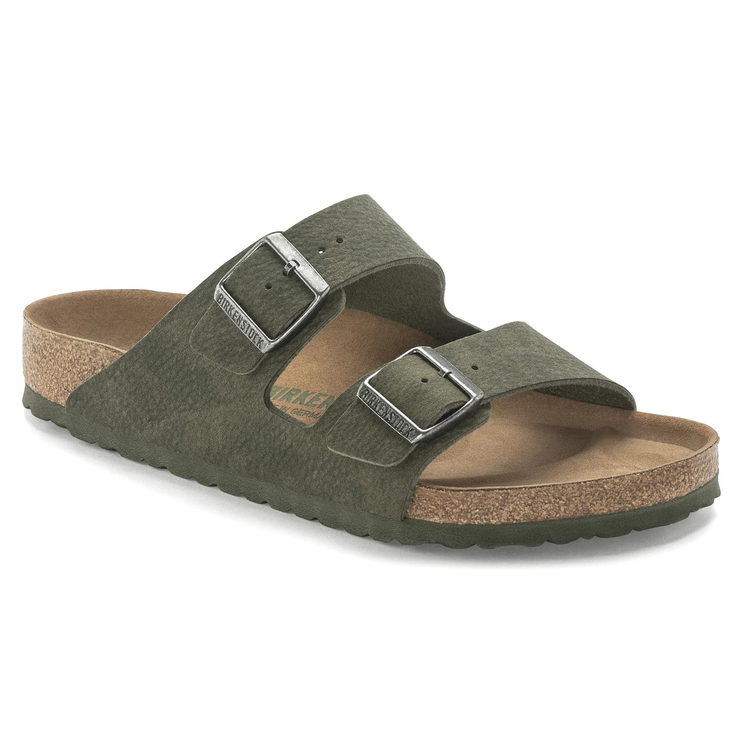 Birkenstock Eco-Friendly Olive Green Arizona Sandals - Comfort Meets Style