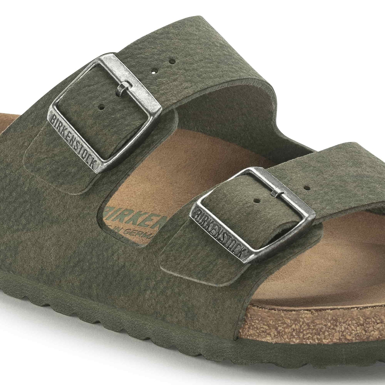 Birkenstock Eco-Friendly Olive Green Arizona Sandals - Comfort Meets Style
