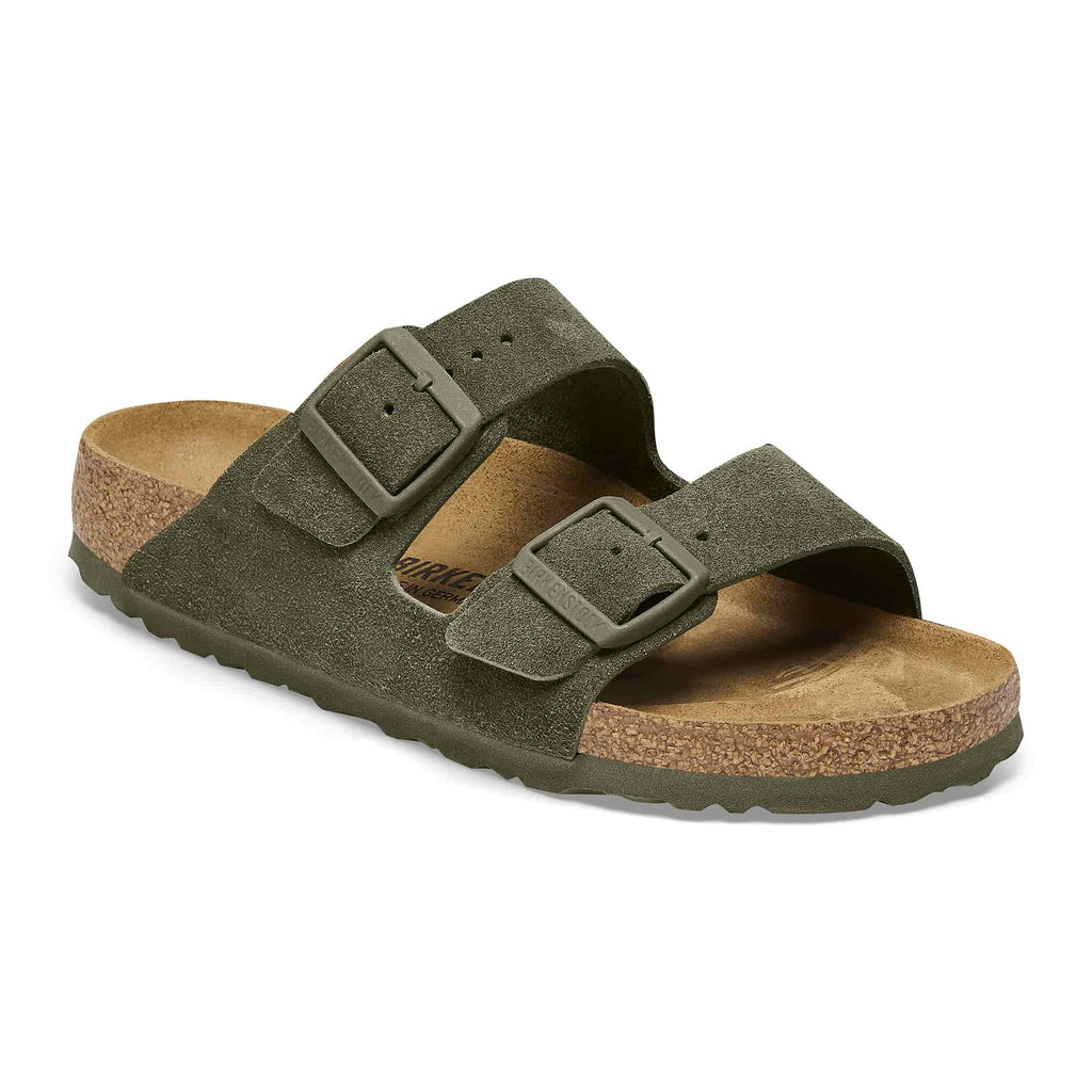 Birkenstock Suede Sandals in Enchanted Olive Green - Comfort Meets Style
