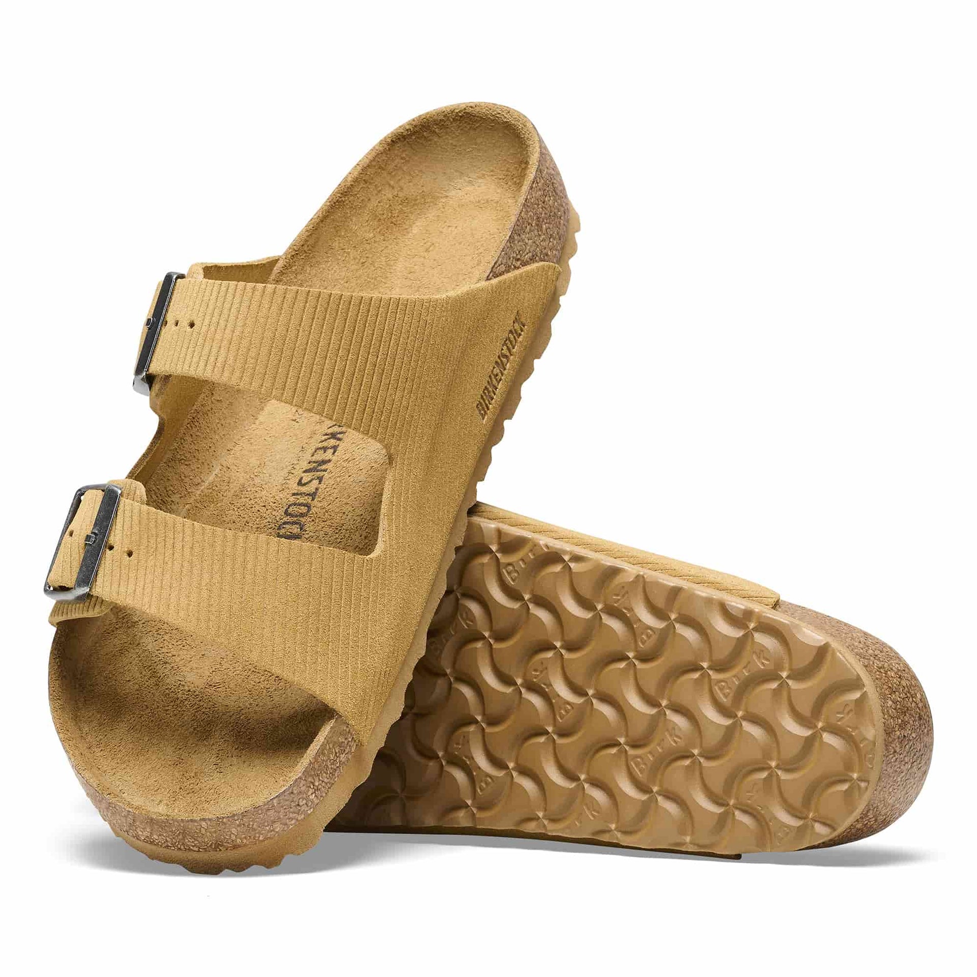 BIRKENSTOCK Amber Gold Luxe Soft Footbed Sandals