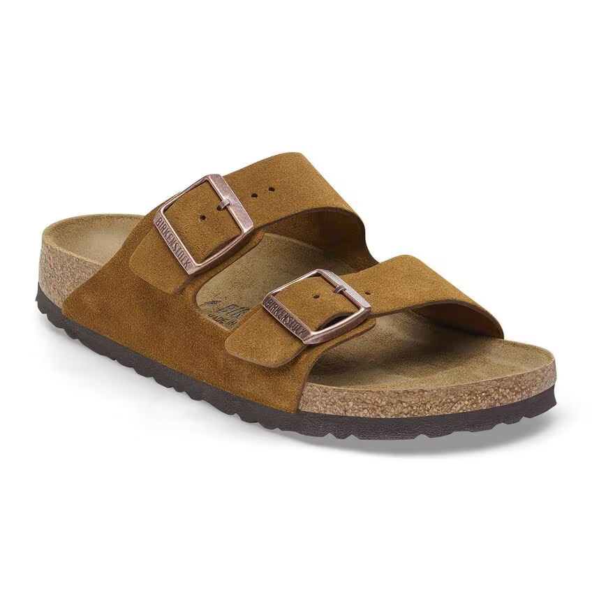 BIRKENSTOCK Rustic Amber Luxe Comfort Soft Footbed Sandals