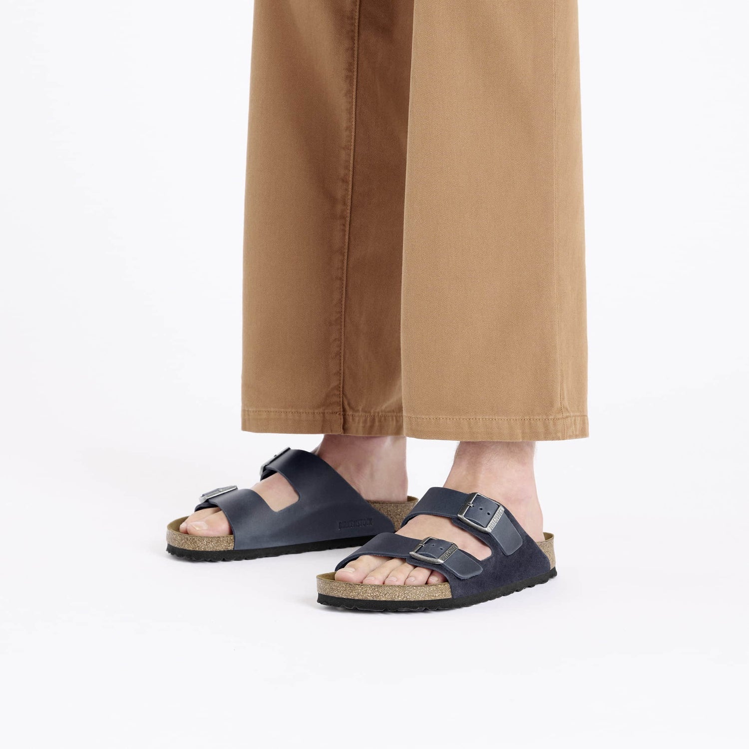 Birkenstock Elegant Midnight Blue Suede Sandals