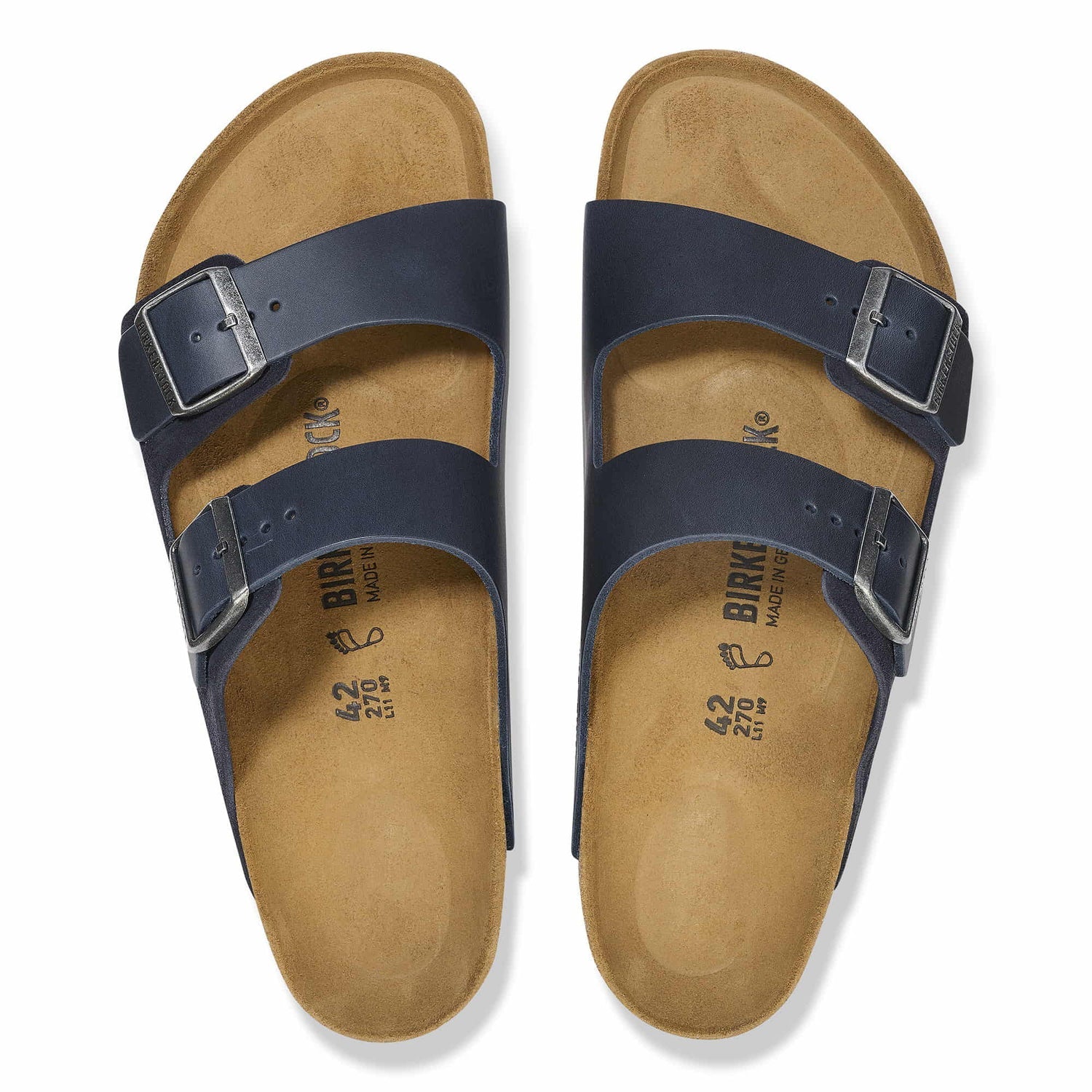 Birkenstock Elegant Midnight Blue Suede Sandals