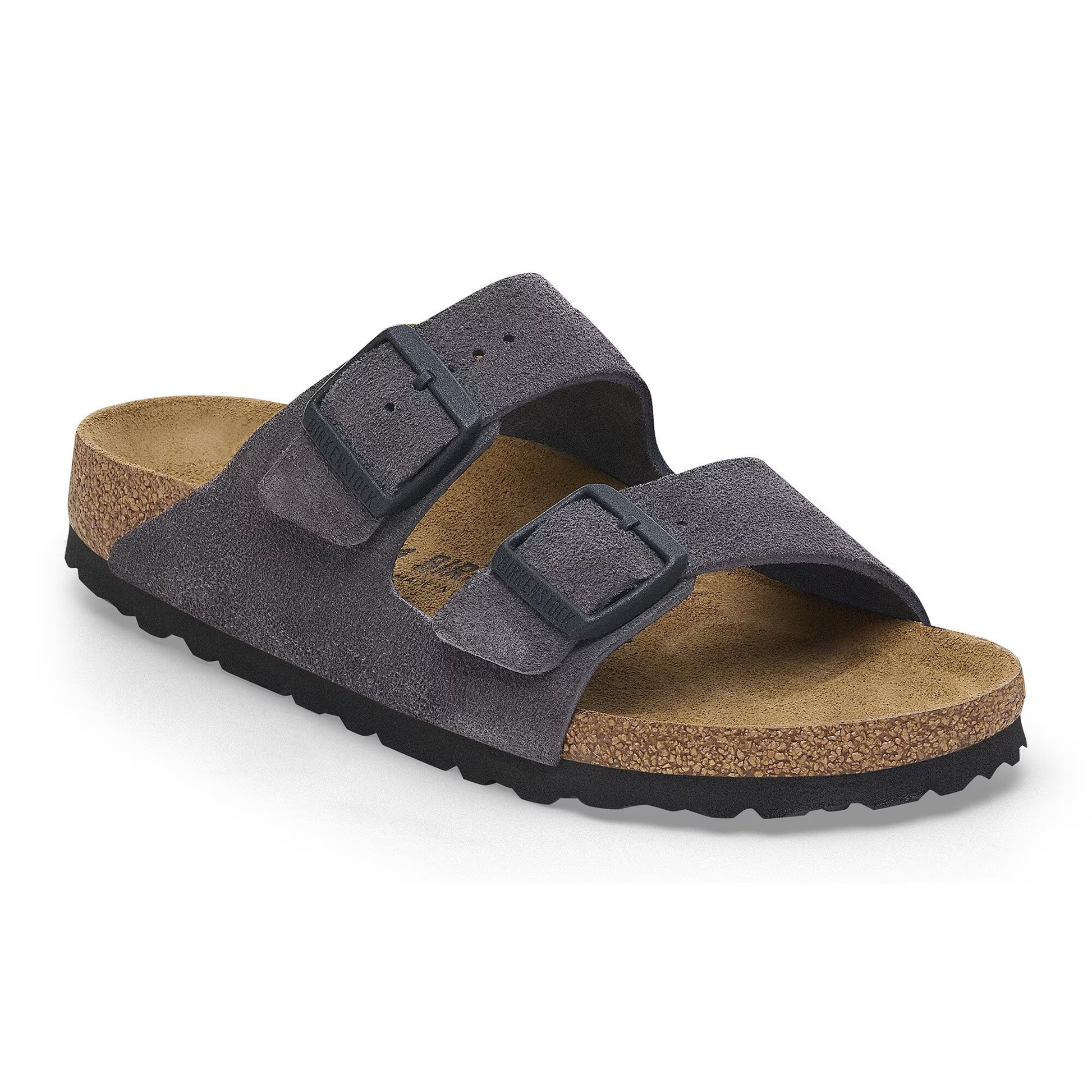 Birkenstock Arizona Suede Charcoal Sandals