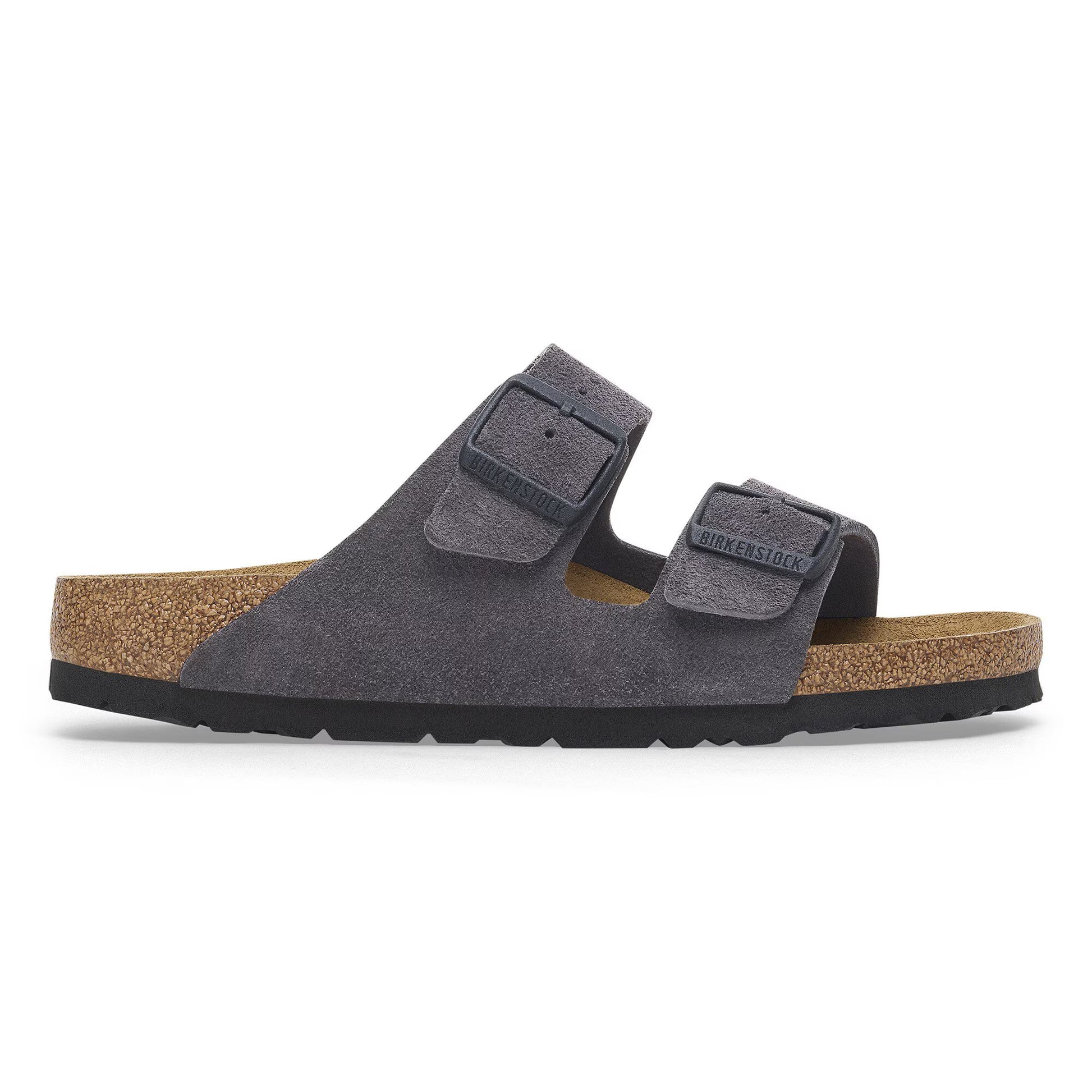 Birkenstock Arizona Suede Charcoal Sandals