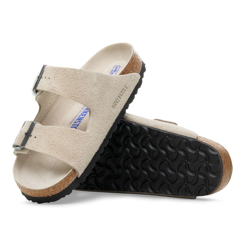 Birkenstock Soft Suede Sandals in Dreamy Beige