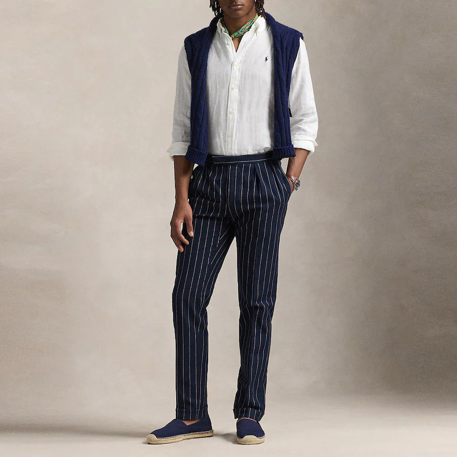 Polo Ralph Lauren Effortlessly Elegant Button-Up Shirt in Crisp Cloud White