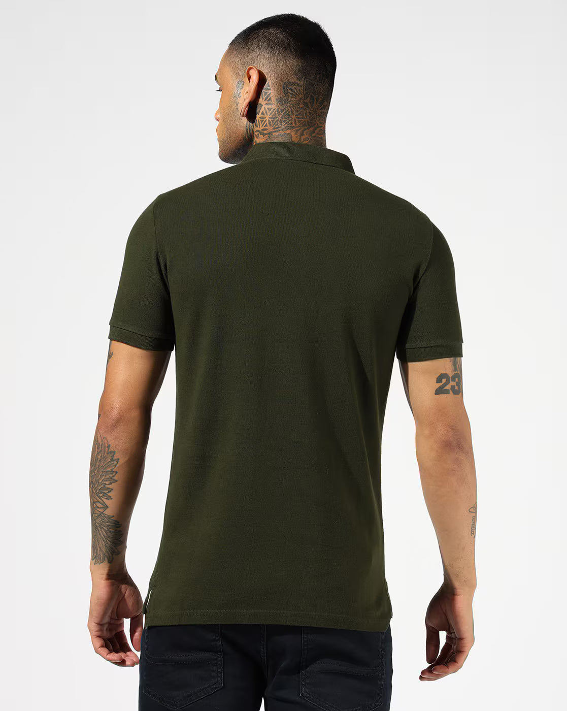 Superdry Olive Green Classic Polo with Chic Detailing