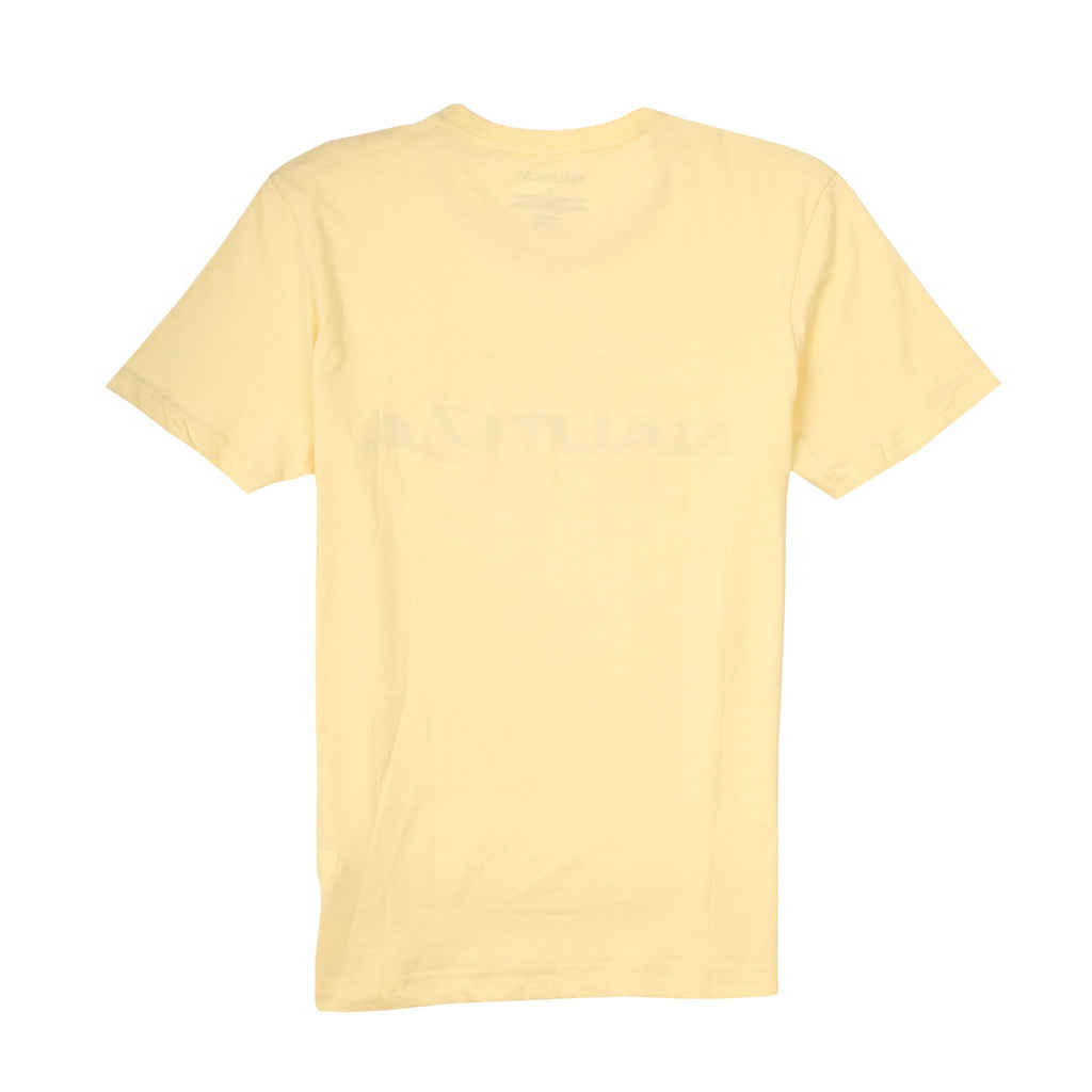 NAUTICA Sunbeam Yellow Casual Fit Graphic Crewneck Tee