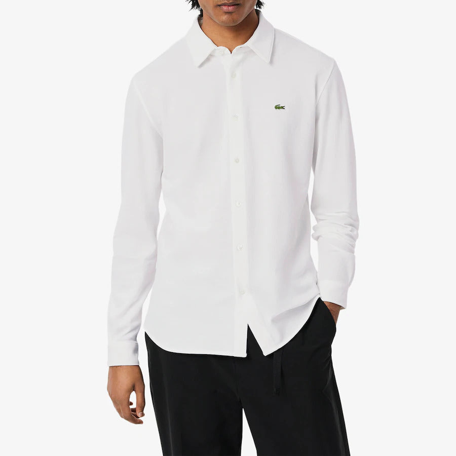 Lacoste Elegant Whisper White Slim Fit Shirt