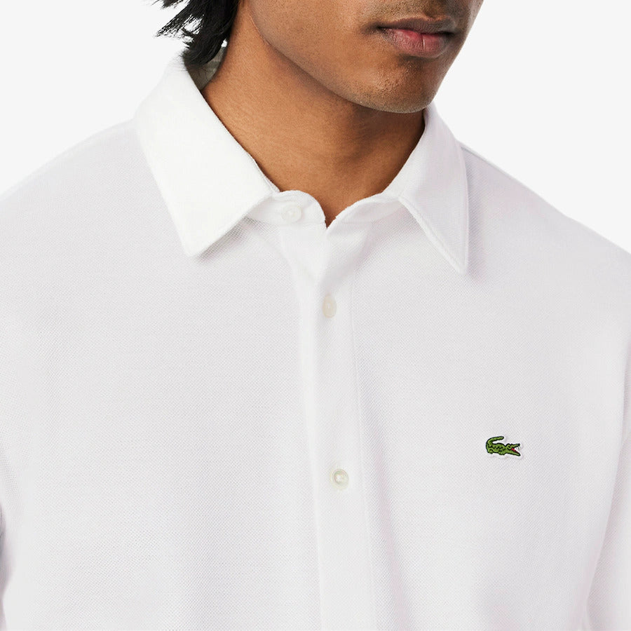 Lacoste Elegant Whisper White Slim Fit Shirt