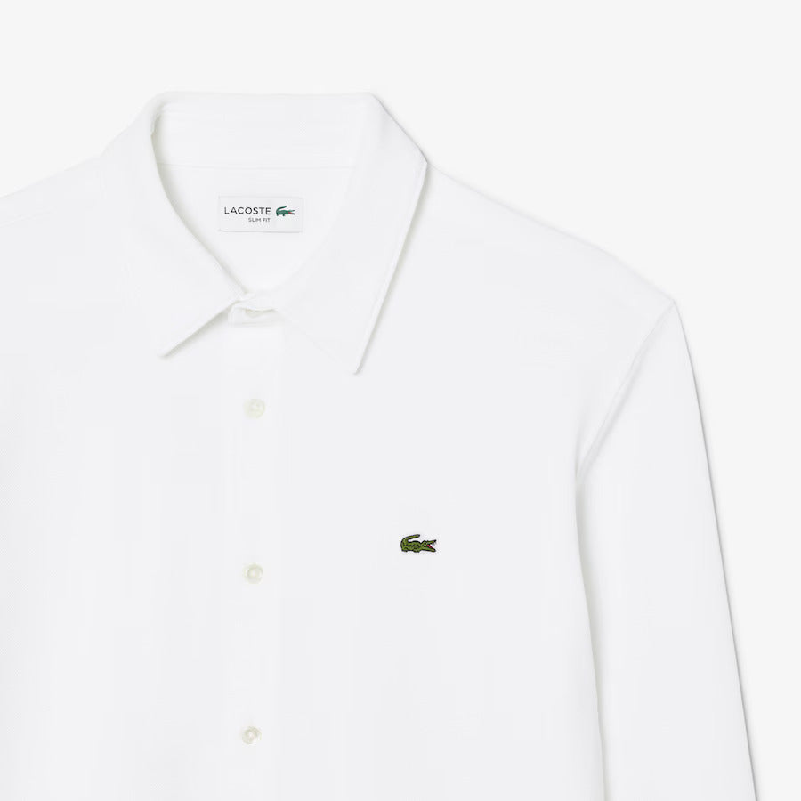 Lacoste Elegant Whisper White Slim Fit Shirt