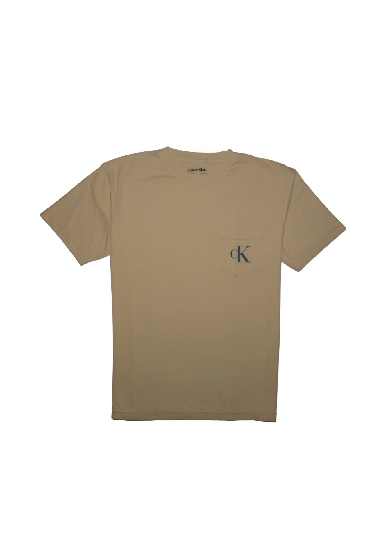 CALVIN KLEIN Silken Caramel Tailored Fit Short Sleeve T-Shirt