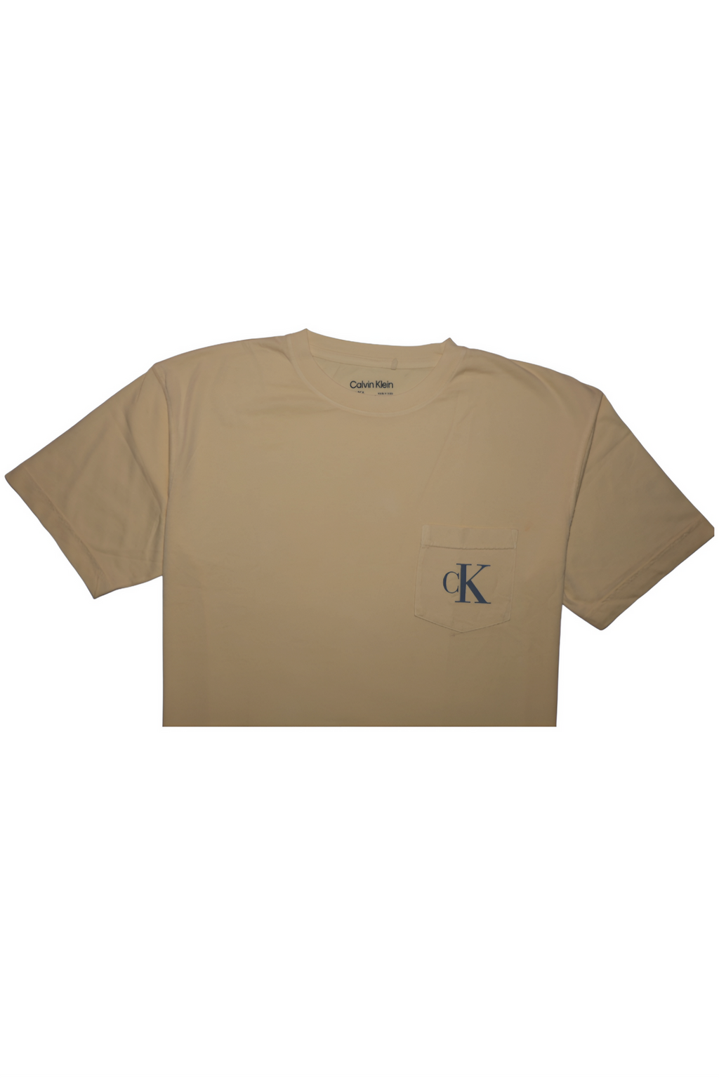 CALVIN KLEIN Silken Caramel Tailored Fit Short Sleeve T-Shirt