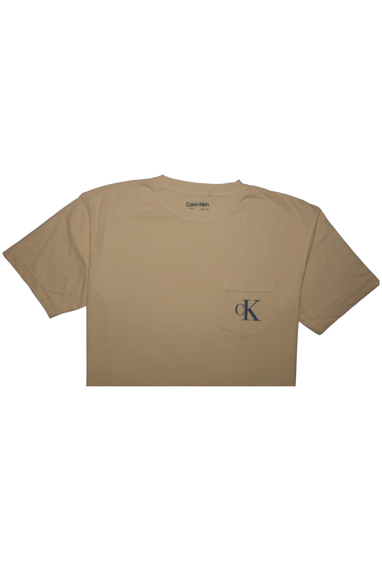 CALVIN KLEIN Silken Caramel Tailored Fit Short Sleeve T-Shirt