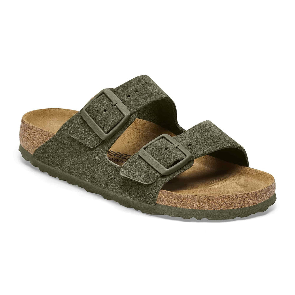 BIRKENSTOCK Sage Green Suede Arizona Sandals