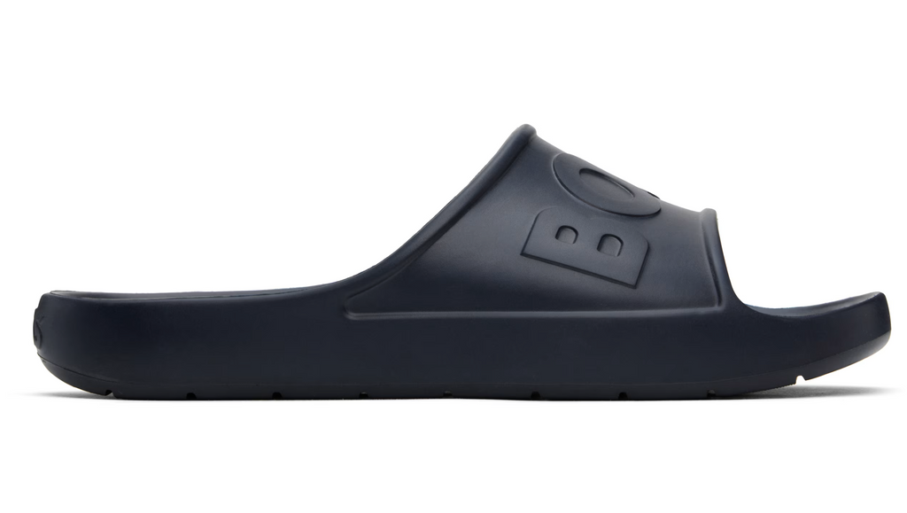 BOSS Starlit Navy Luxe Slide Sandals