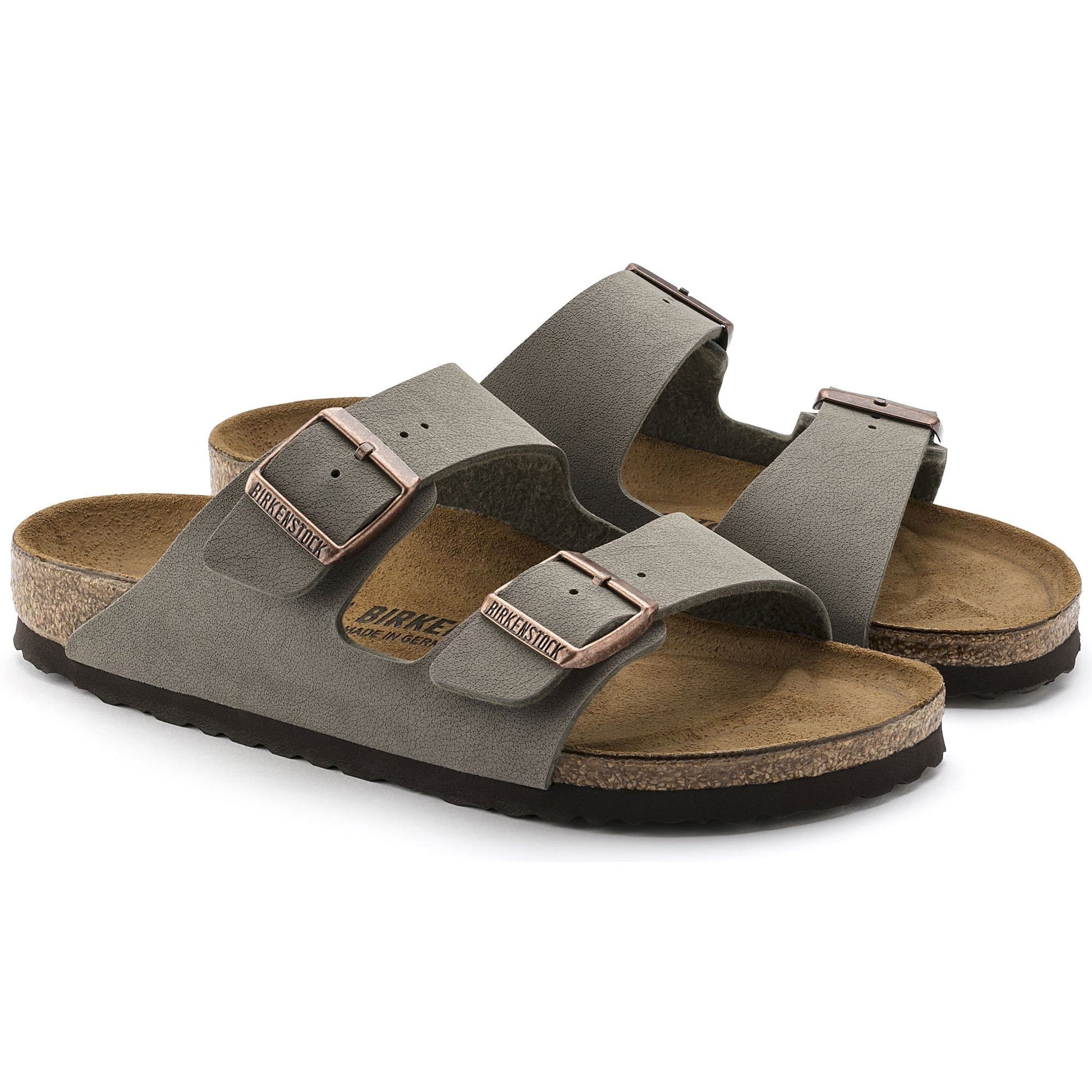 Birkenstock Arizona Suede Charcoal Sandals