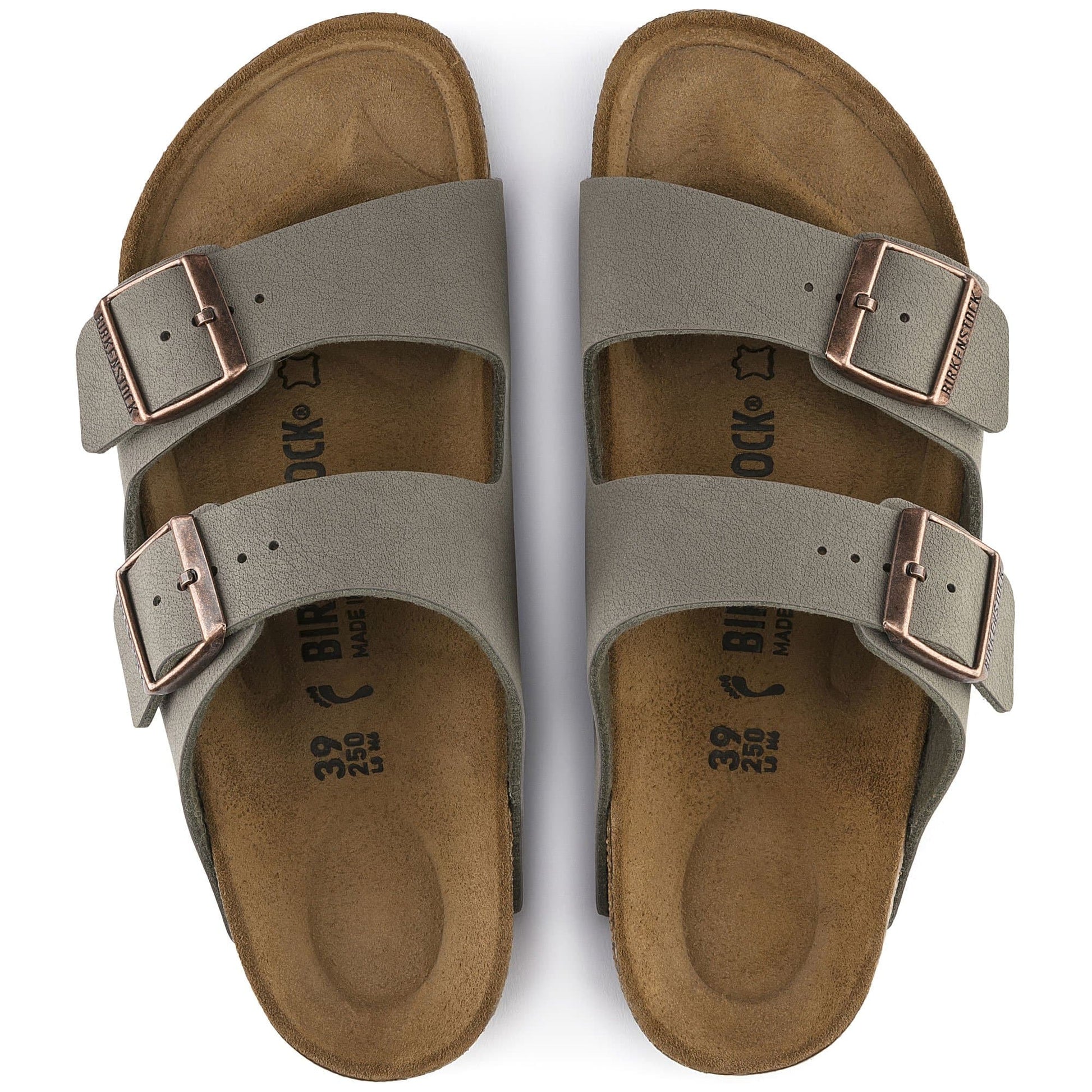 Birkenstock Arizona Suede Charcoal Sandals