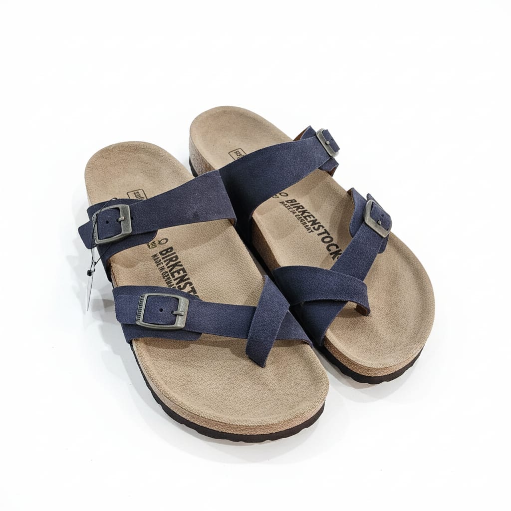 BIRKENSTOCK Twilight Azure Luxe Cross Strap Sandals