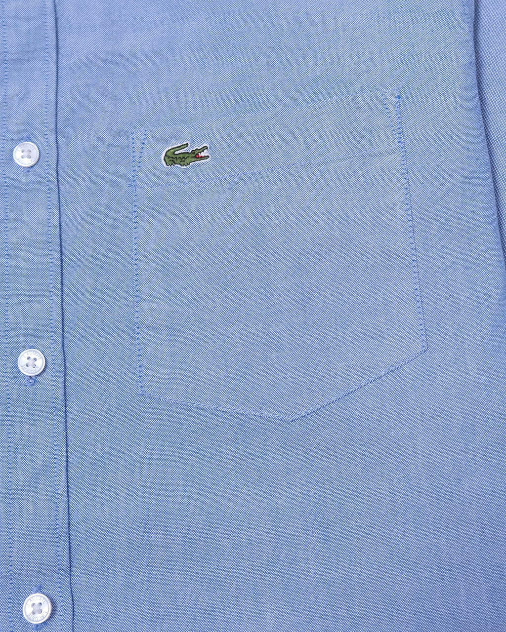 LACOSTE Serene Blue Classic Fit Button-Down Long Sleeve Shirt