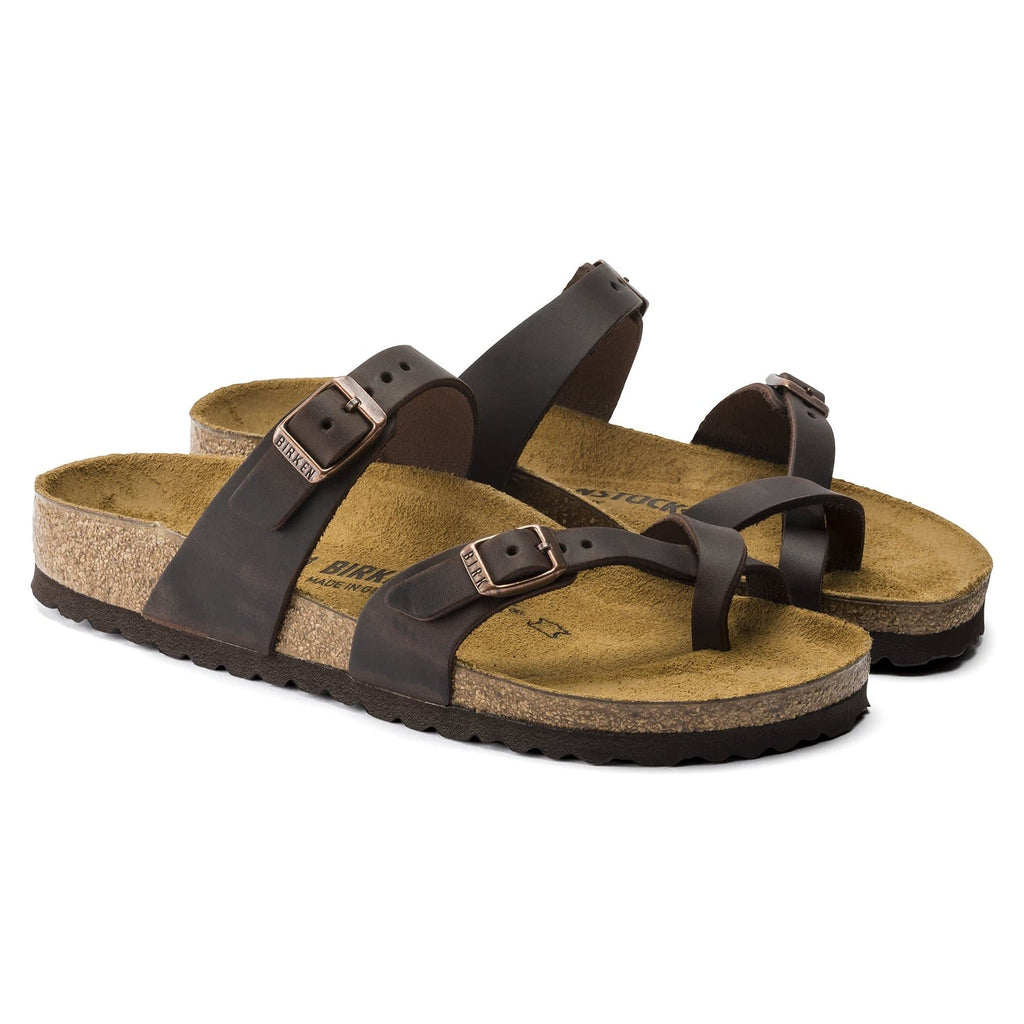 Birkenstock Earthy Elegance Leather Sandals in Rich Espresso