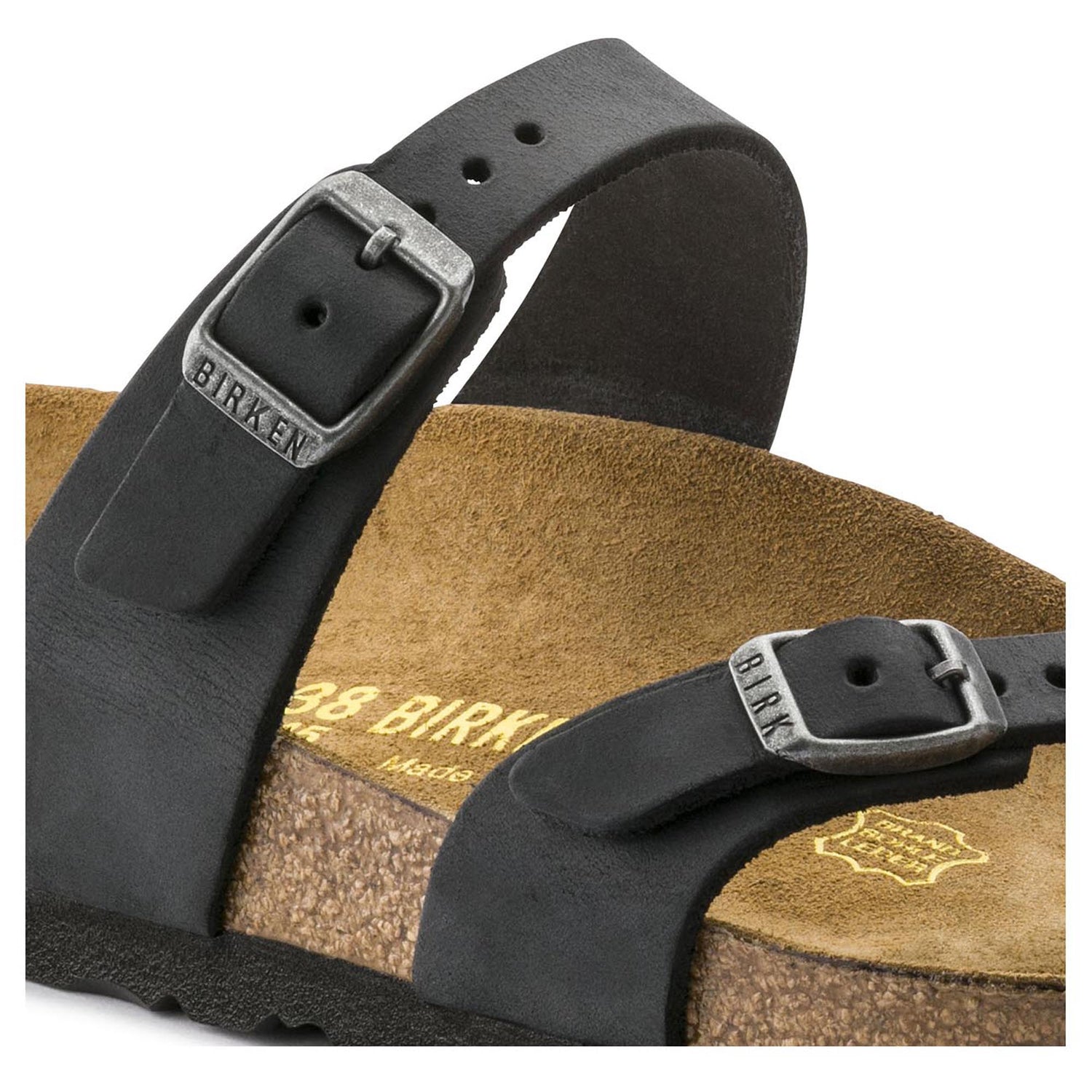 Birkenstock Elegant Black Leather Sandals with Chic Buckles