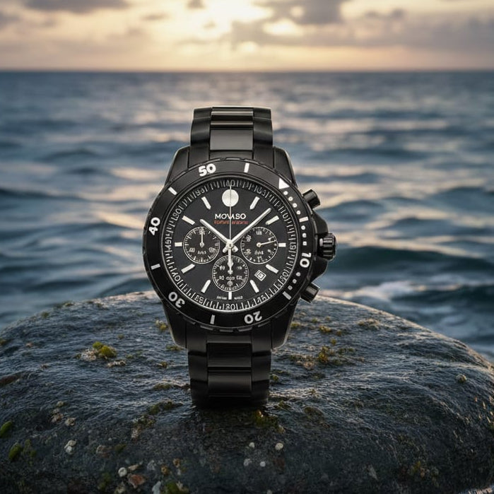 MOVADO Obsidian Shadow Chronograph Dive Watch  (IMPORTED)