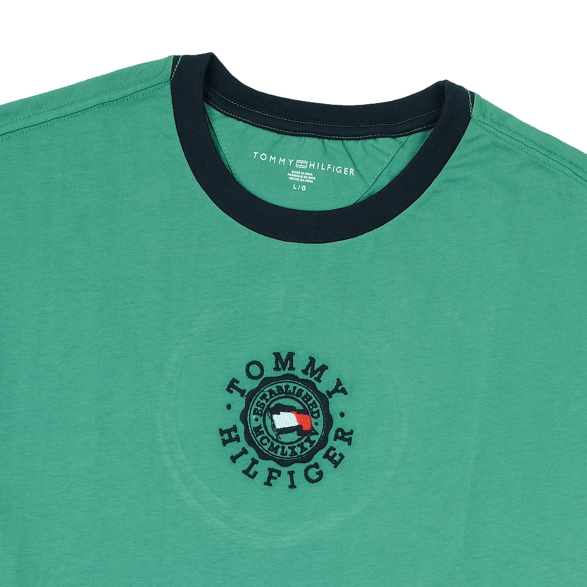 TOMMY HILFIGER Emerald Wave Classic Fit Graphic Crewneck Tee