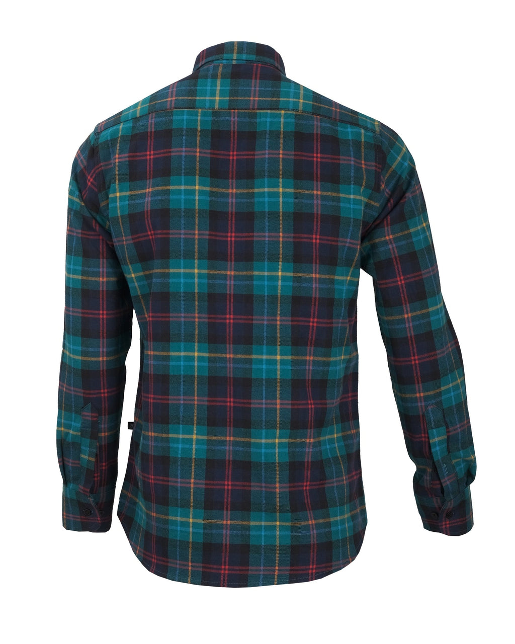 HACKETT LONDON Enchanted Teal Slim Fit Long Sleeve Flannel Shirt