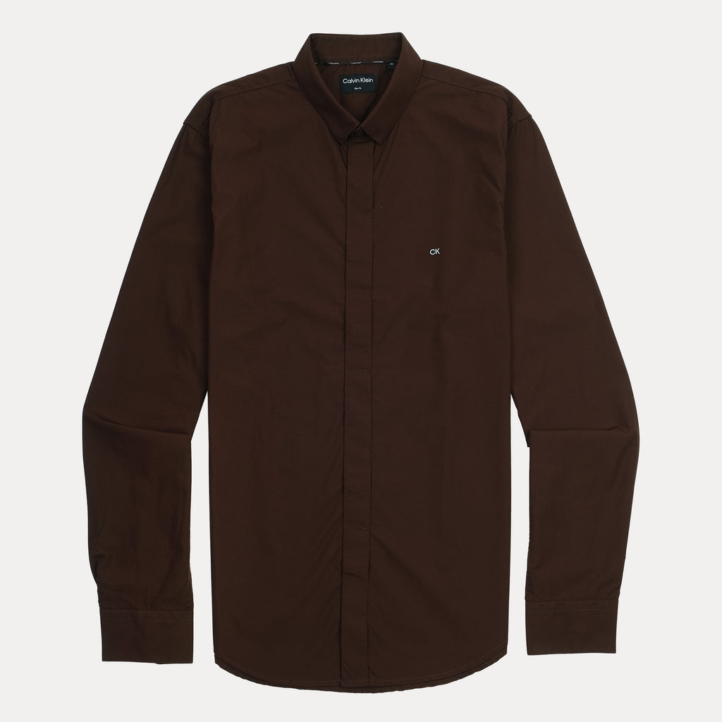 Calvin Klein Elegant Espresso Slim Fit Shirt