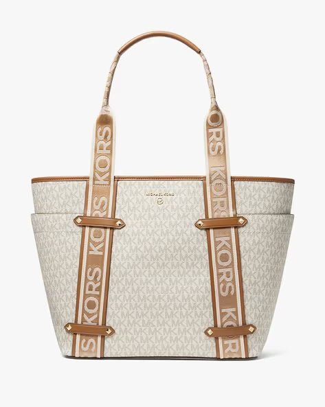 MICHAEL KORS Golden Amber Chic Luxe Tote Bag