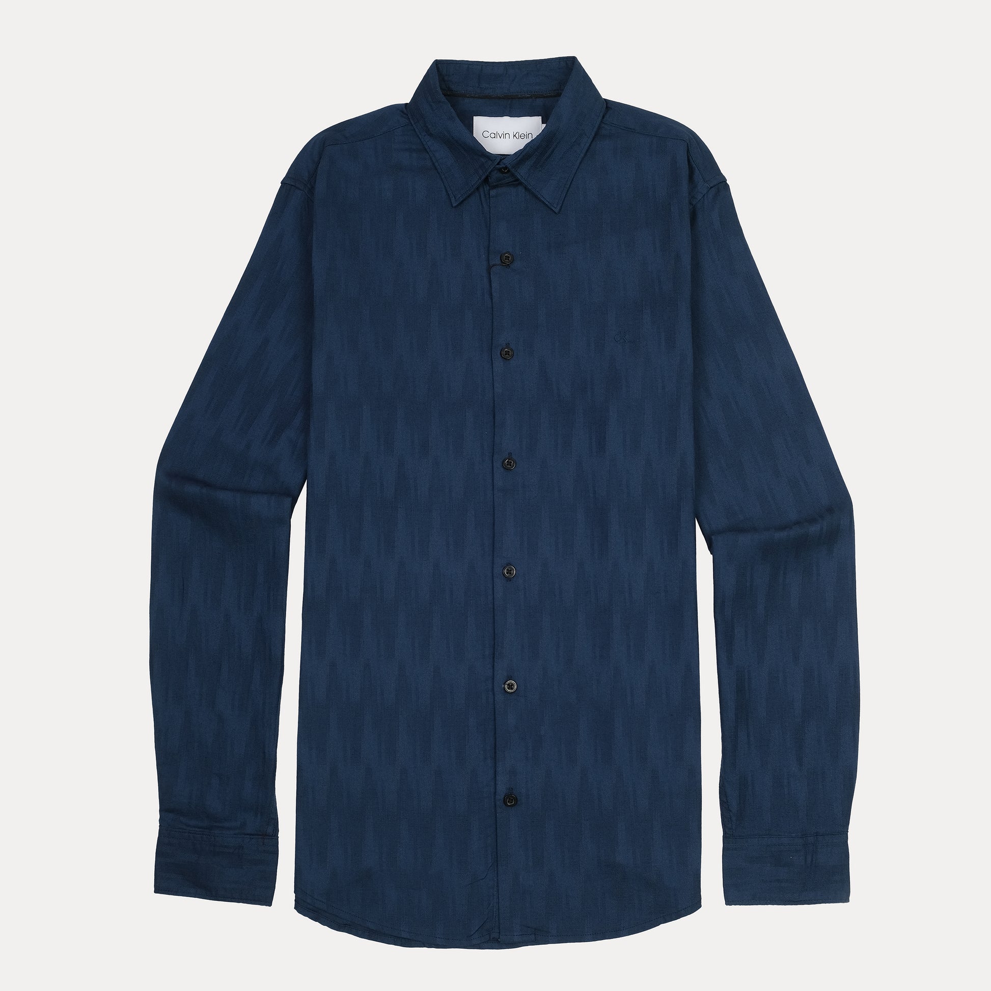 Calvin Klein Elegant Indigo Textured Shirt