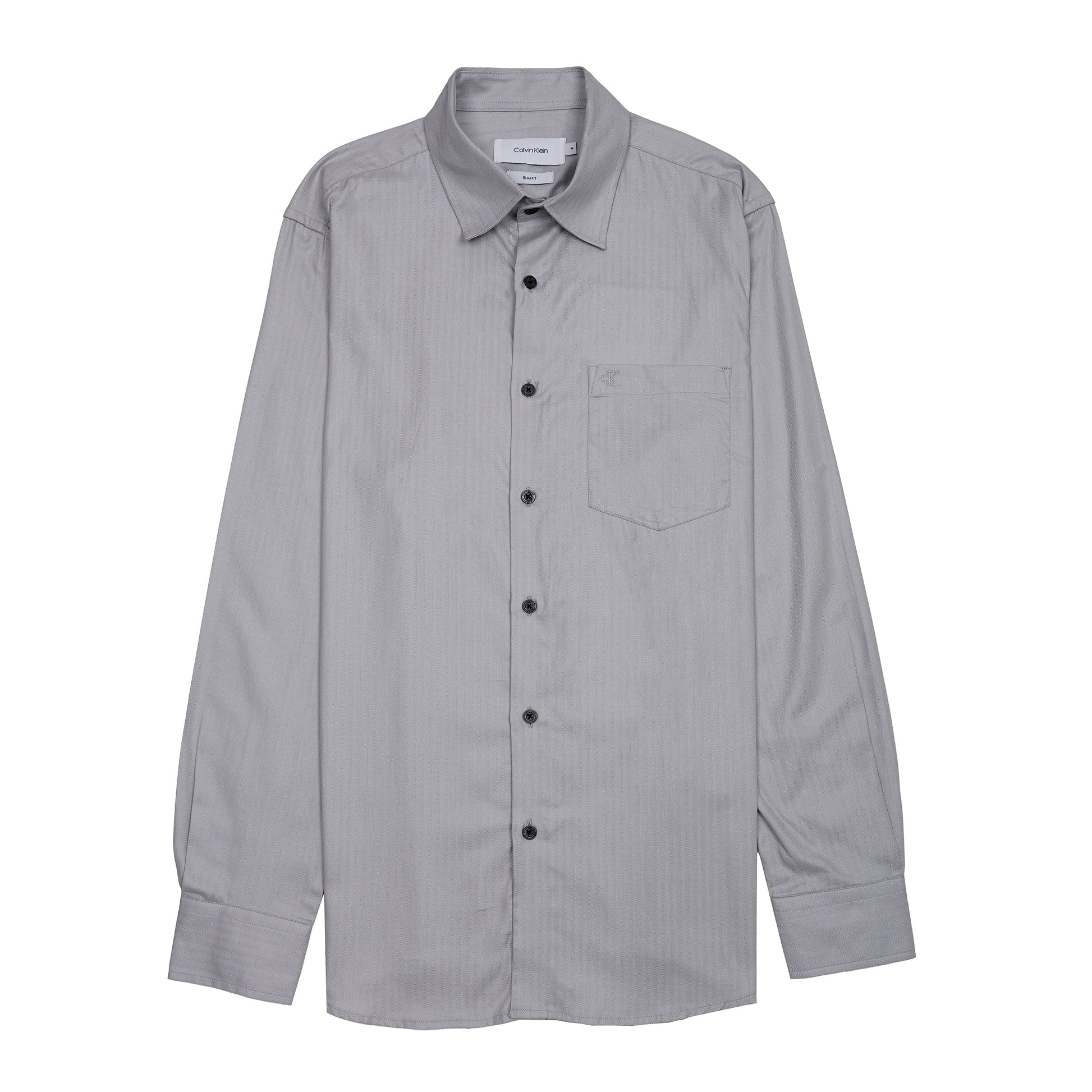 CALVIN KLEIN Astral Mist Tailored Fit Long Sleeve Button-Up Shirt