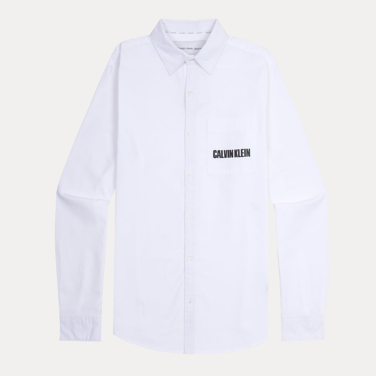 Calvin Klein Effortlessly Chic White Button-Up Shirt