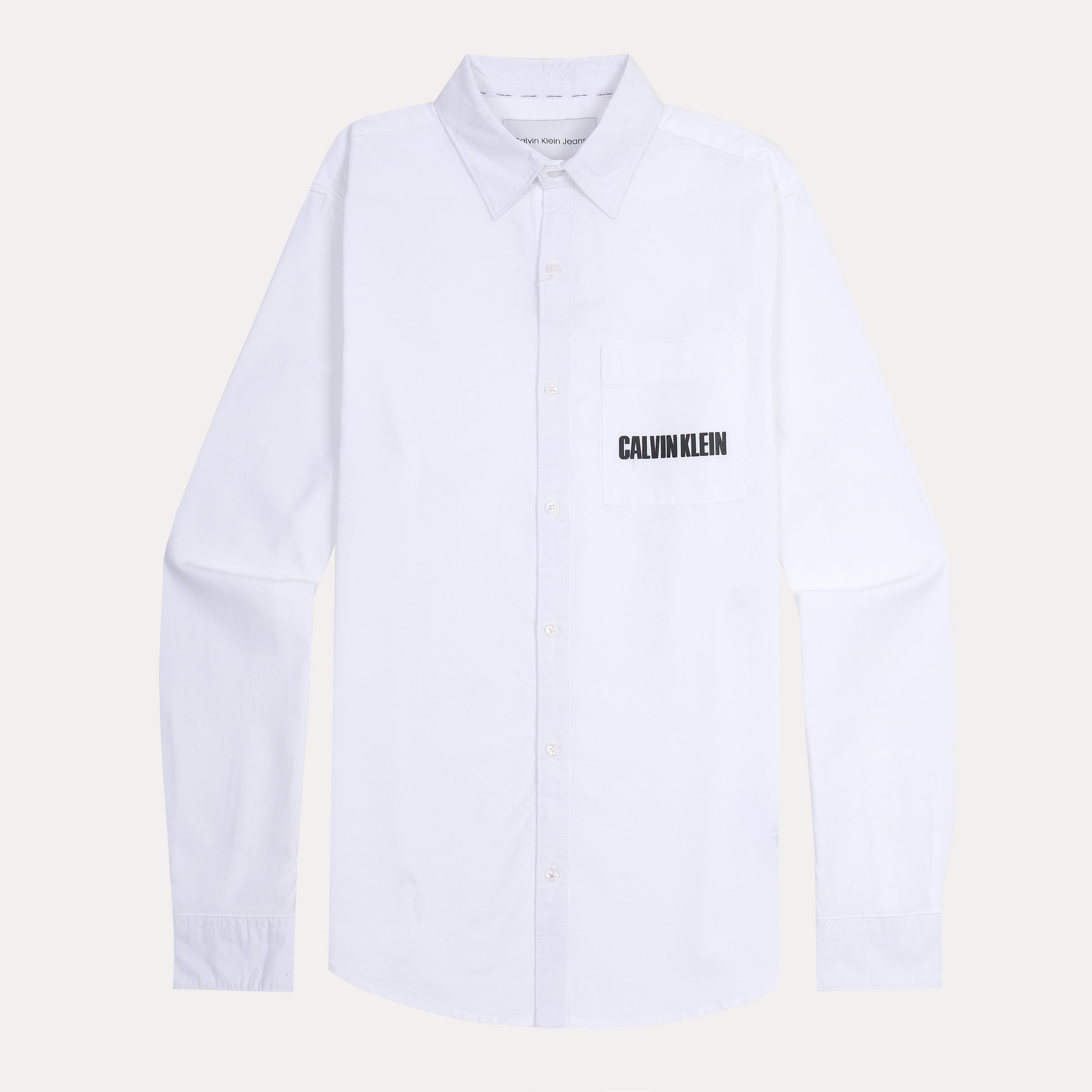 Calvin Klein Effortlessly Chic White Button-Up Shirt