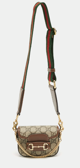 Gucci GG Canvas Mini Crossbody Bag with Web Strap