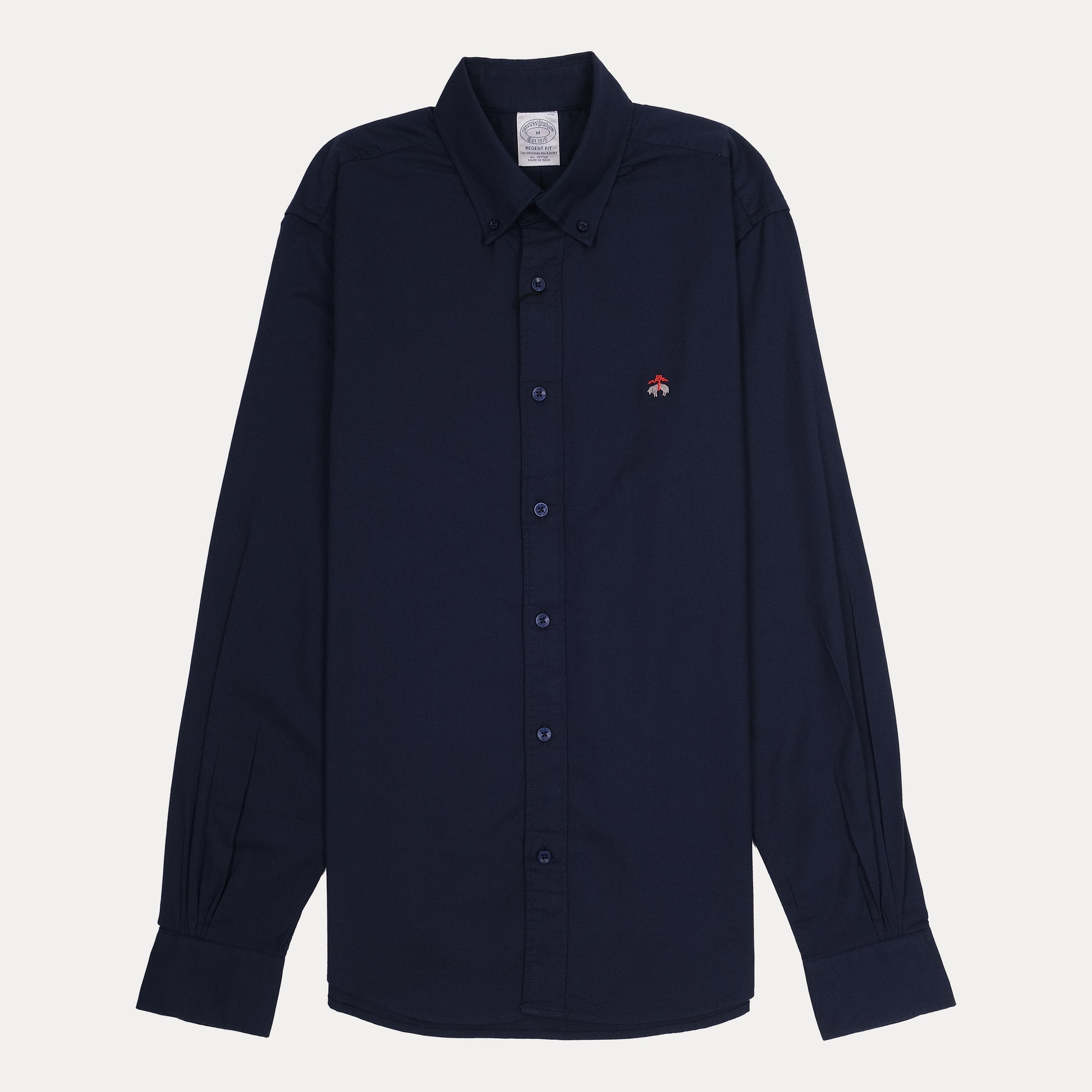 BROOKS BROTHERS Twilight Azure Classic Fit Long Sleeve Button-Up Shirt