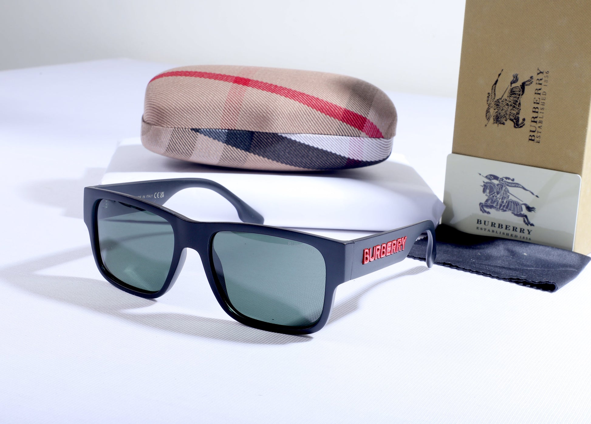 Burberry Iconic Logo Sunglasses with Case