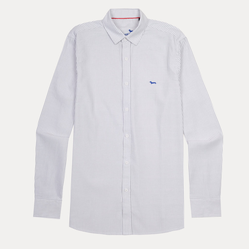 harmont & blaine Striped Elegance Shirt in Whispering Blue