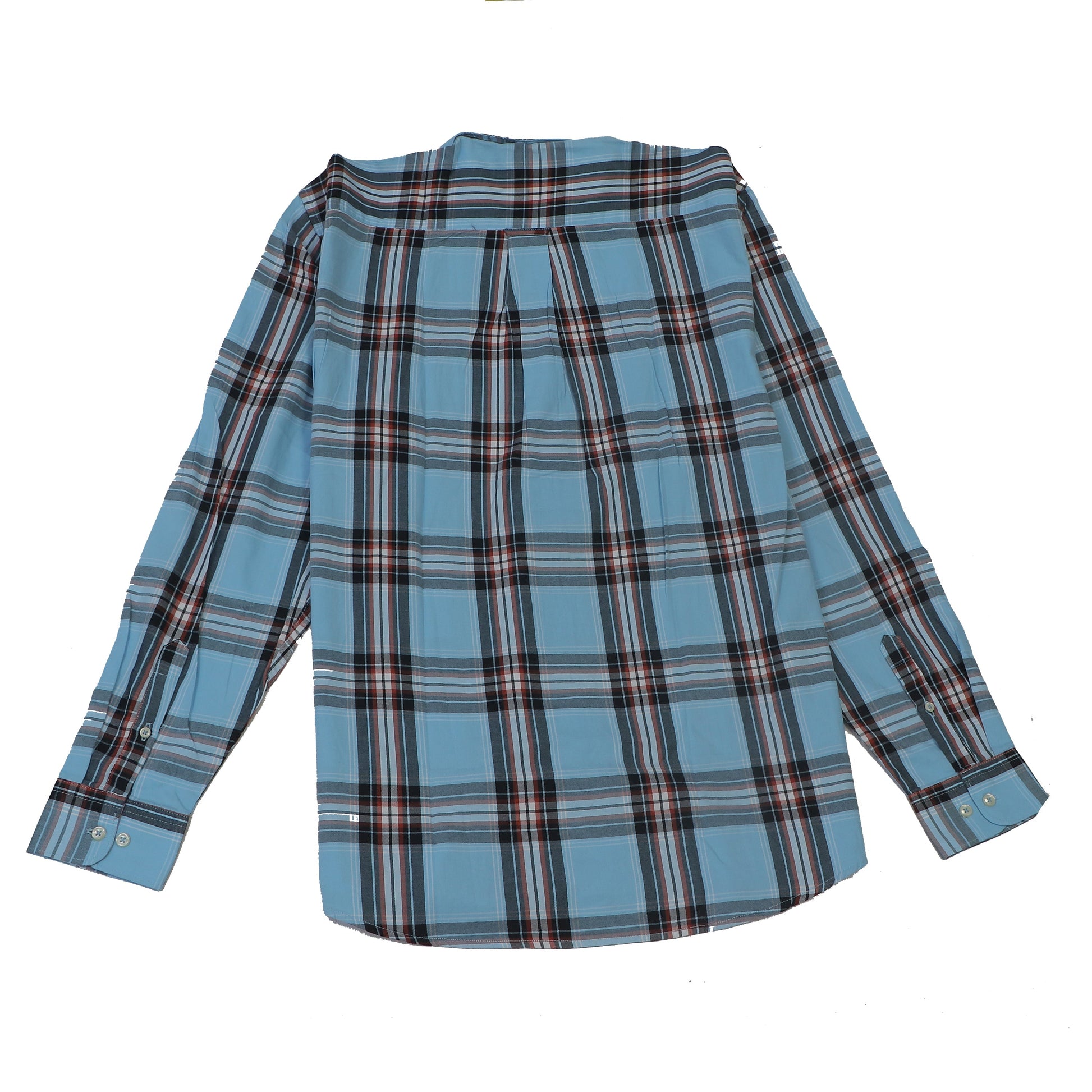 GANT Serene Aqua Tailored Fit Long Sleeve Plaid Shirt